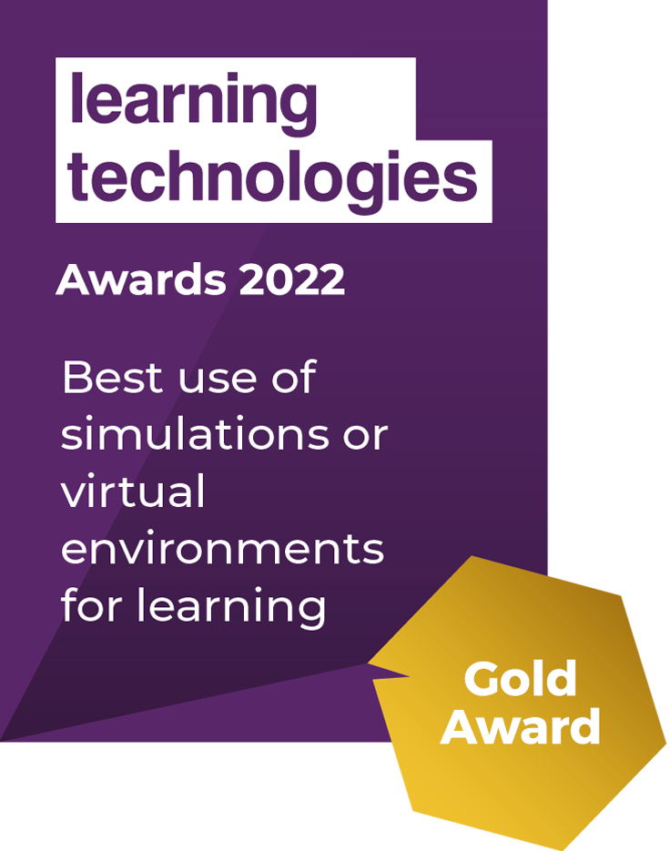 LT22 Best use of simulations Awards badges Paars